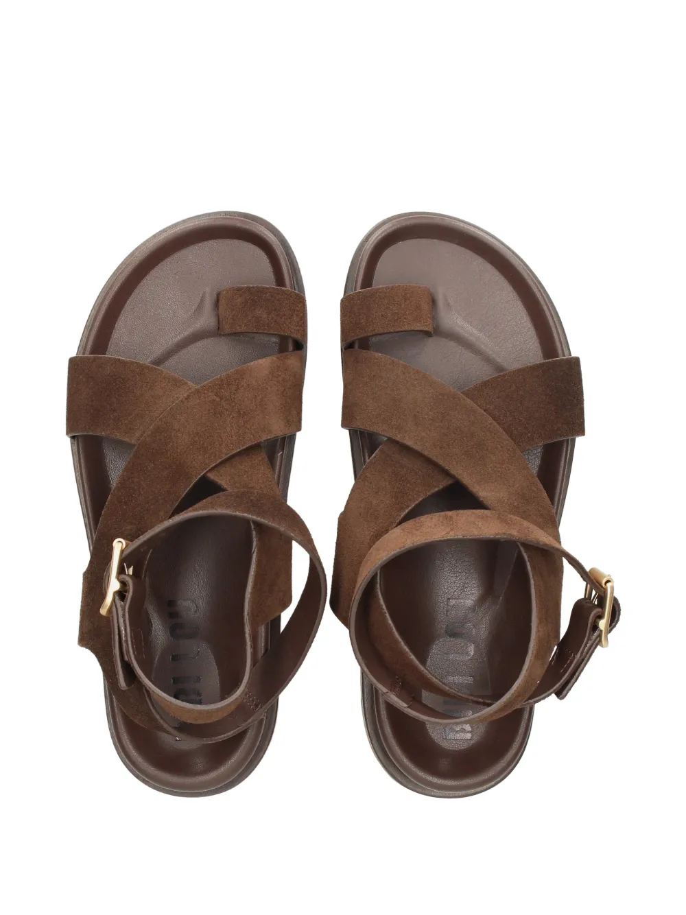 Bibi Lou Suède sandalen Bruin