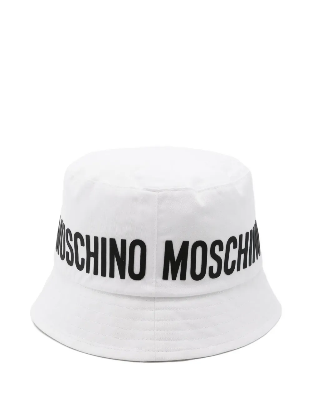 Moschino Kids Vissershoed met logo Wit