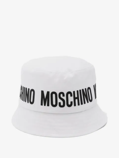Moschino Kids logo bucket hat