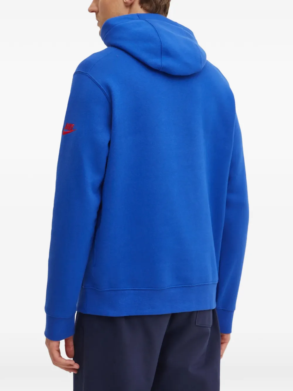 Nike front pouch pocket hoodie Blauw