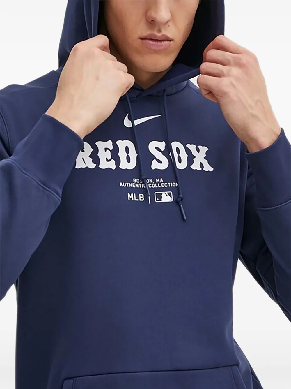 Nike x Boston Red Sox Authentic Collection hoodie Blauw