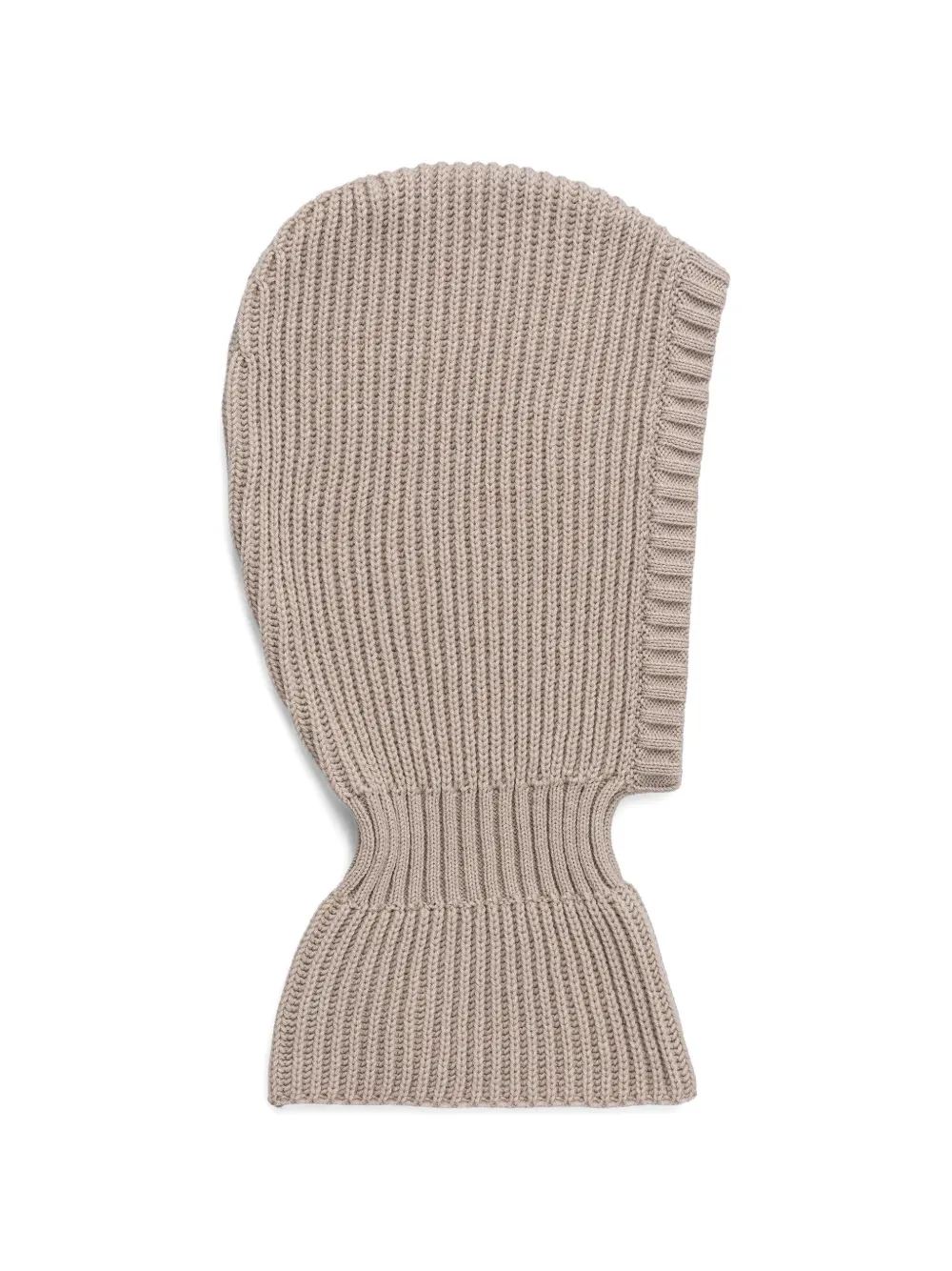 NEWLAND ribbed-knit balaclava - Toni neutri