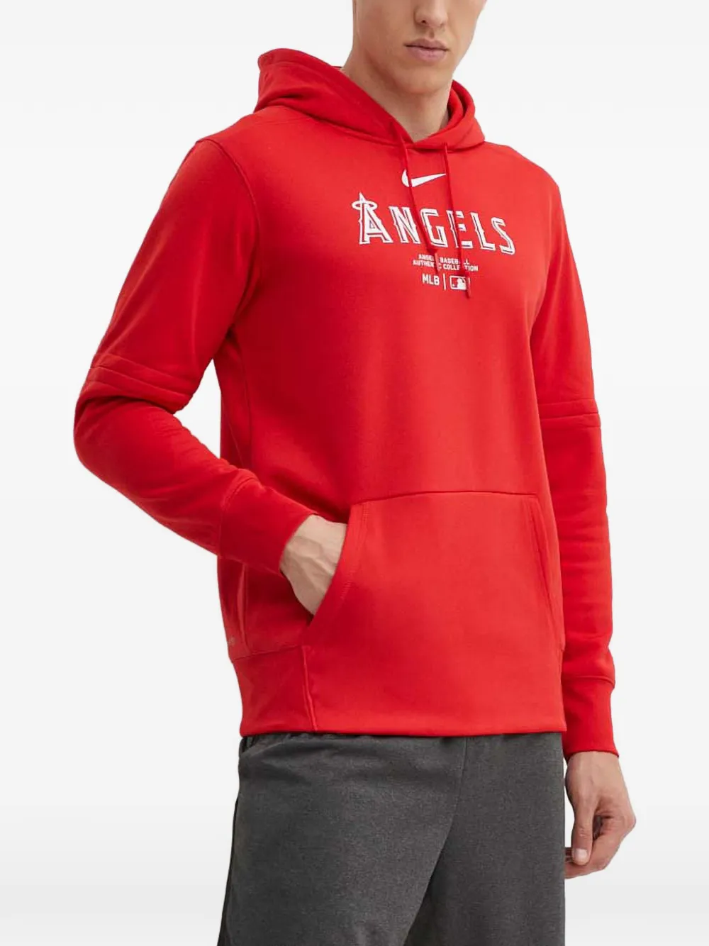 Nike Felpa Los Angeles Angels con cappuccio - Rosso