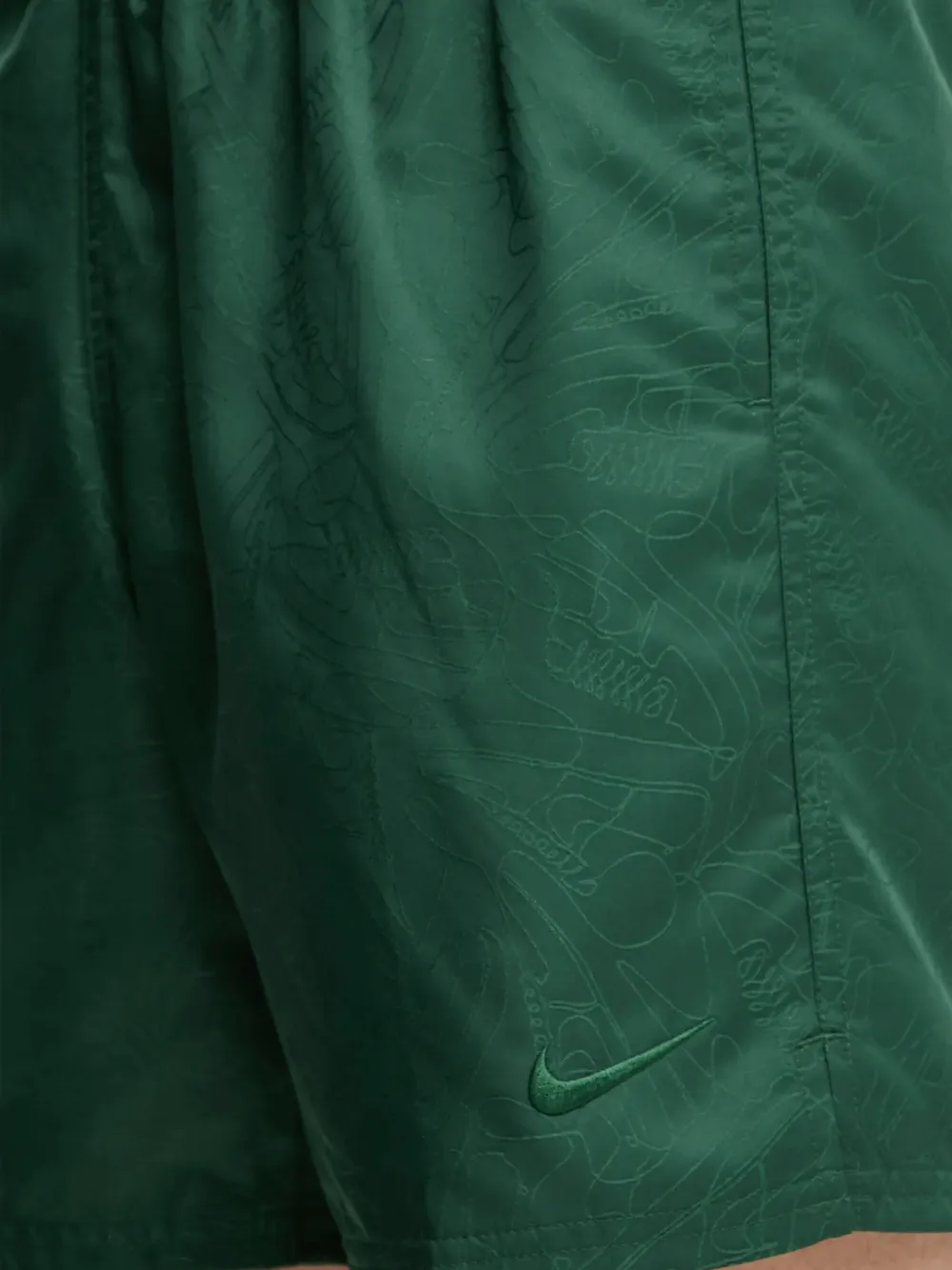 Nike graphic-print swim shorts Groen