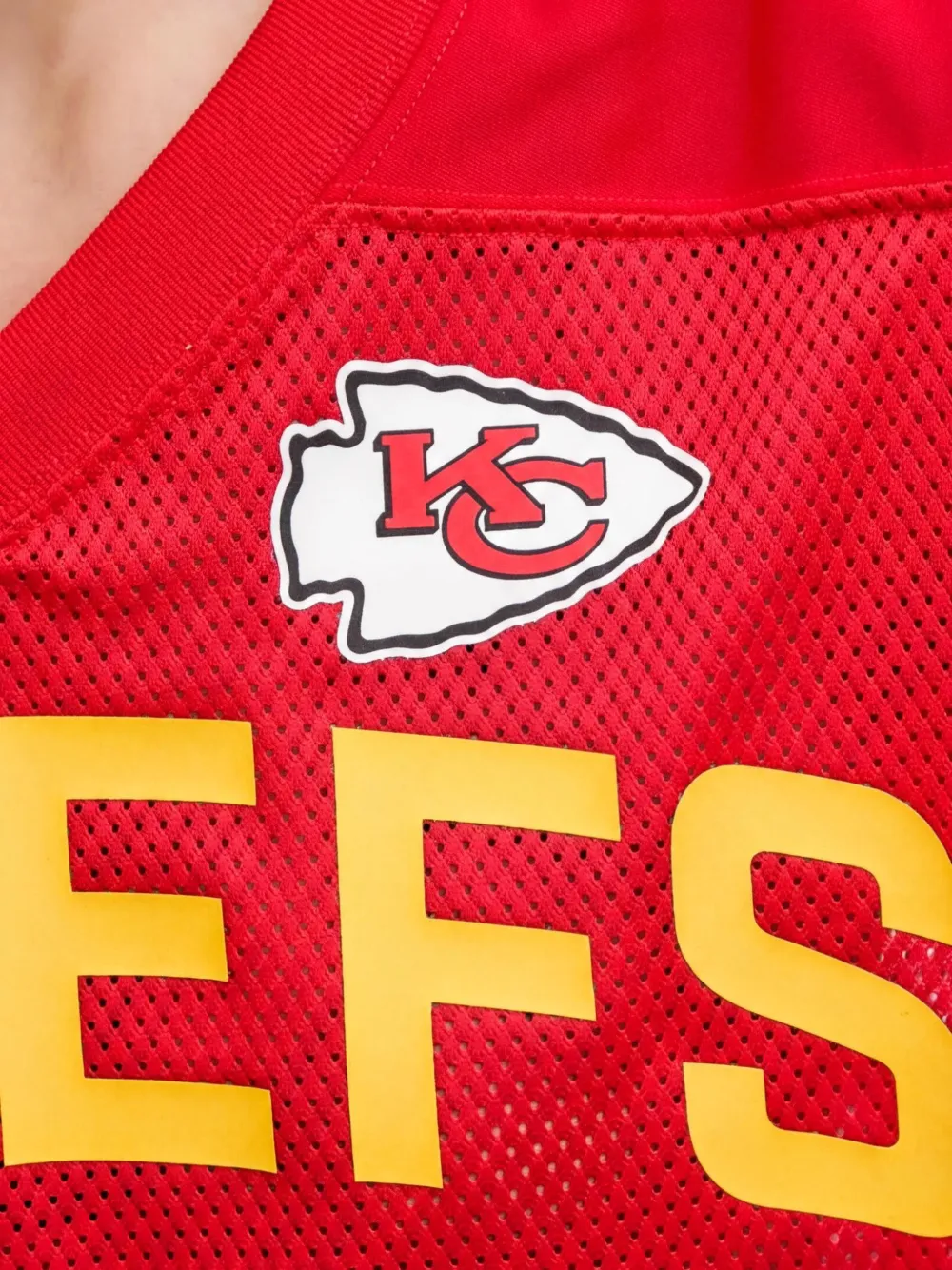 Nike x NFL Kansas City Chiefs Wide Receiver Jersey Fashion cropped T-shirt met V-hals Rood