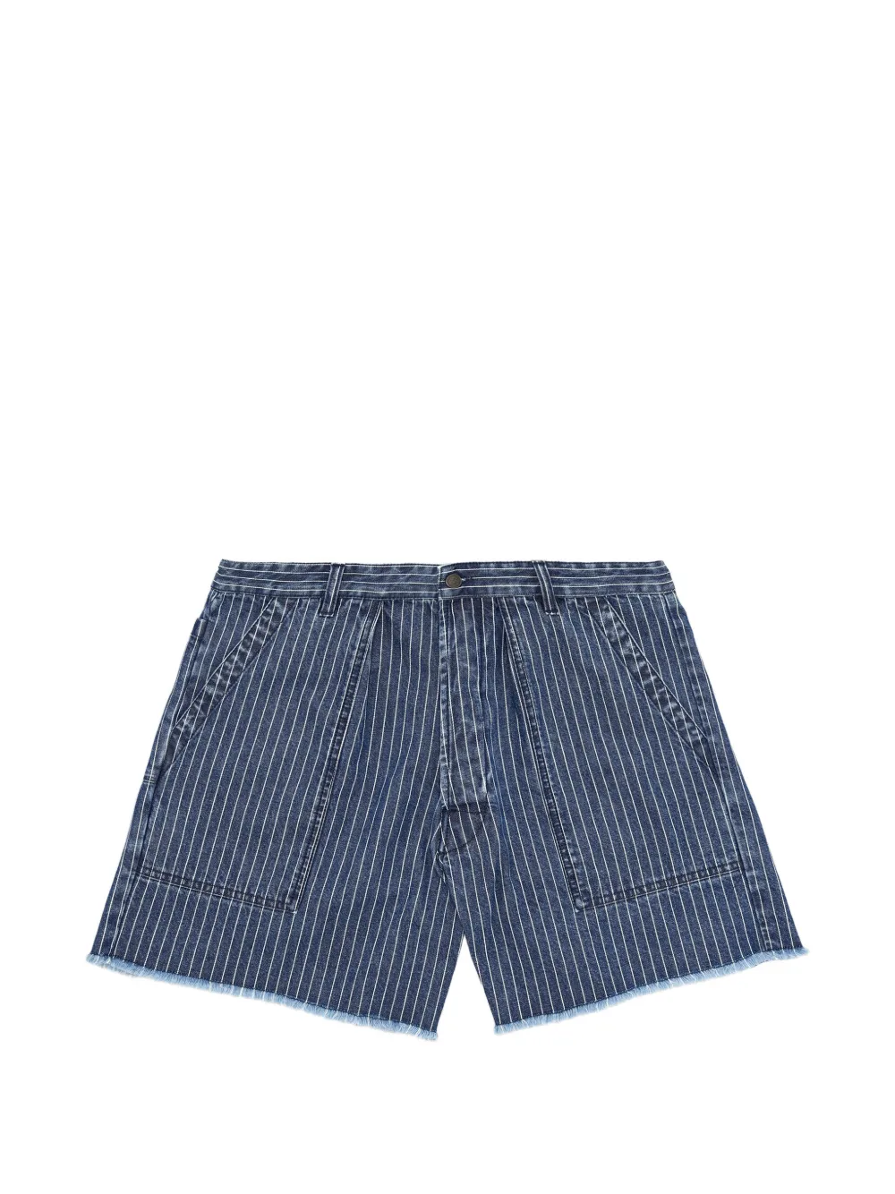 Fortela Colonel pinstripe denim shorts - Blu