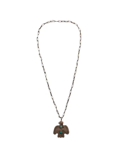 Fortela turquoise eagle-pendant necklace