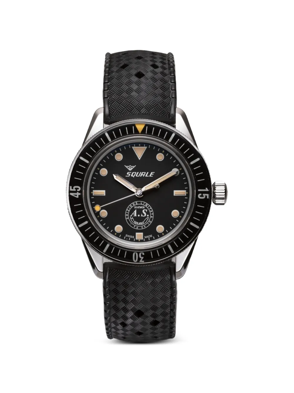 SQUALE Steel Sub-36 37mm watch - Nero