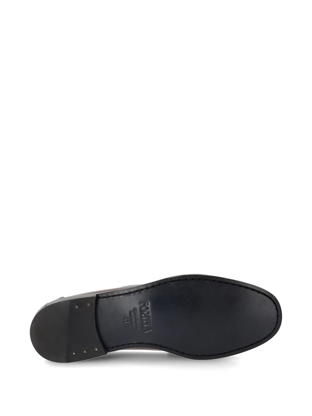 Fortela Sophie leren loafers met kwastje Bruin