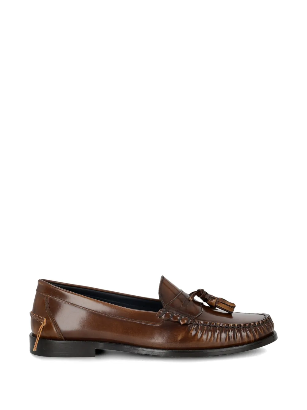 Fortela Sophie tassel leather loafers - Braun