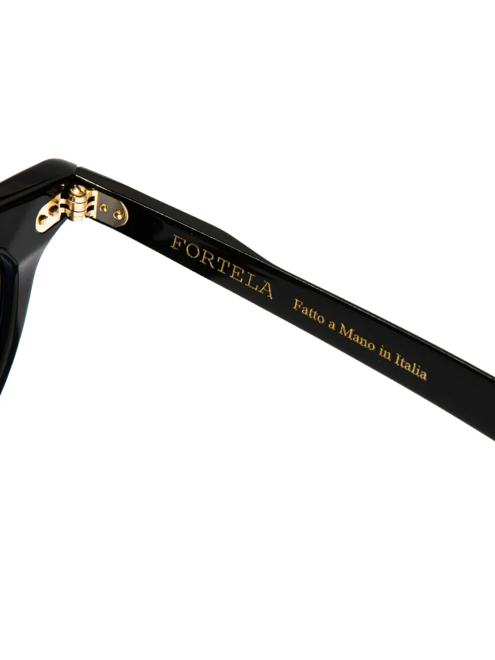 Fortela Nelson Round-frame Sunglasses - Black 