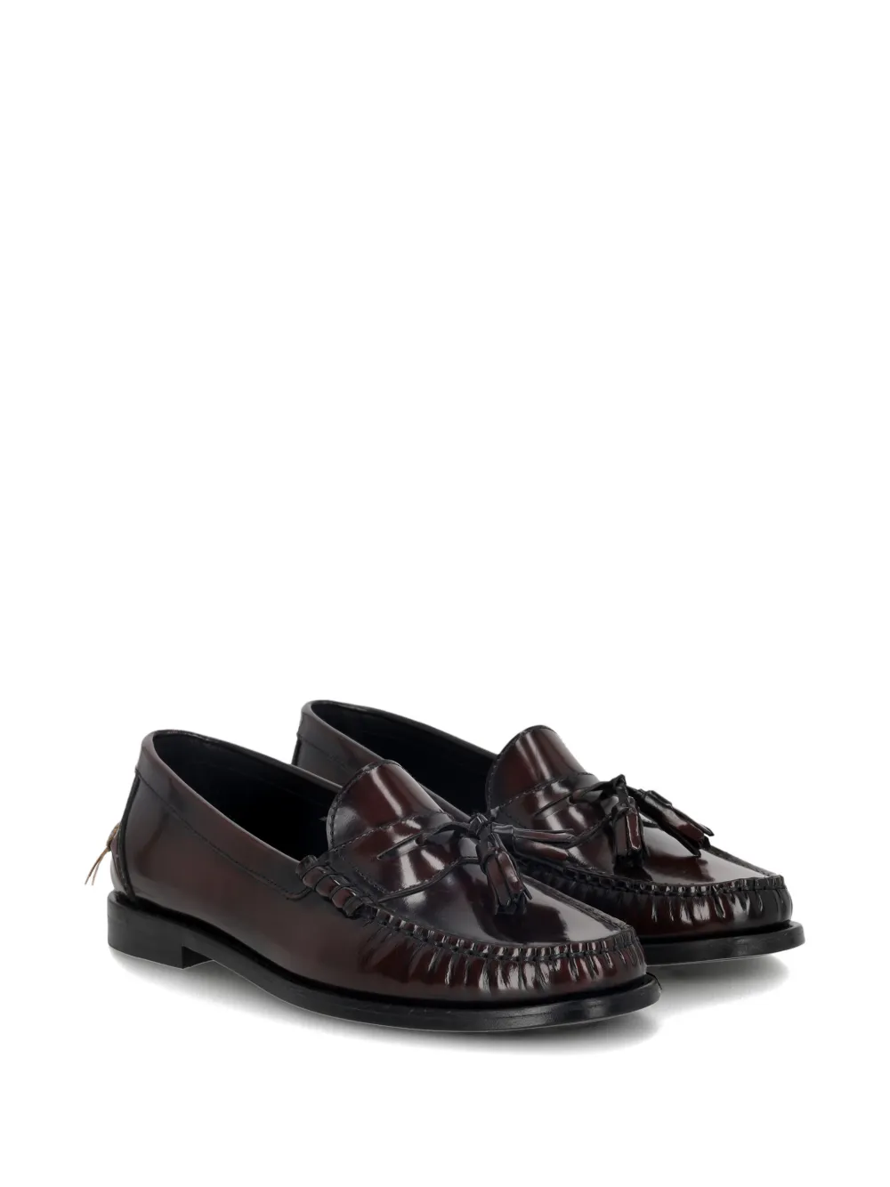 Fortela Sophie leren loafers met kwastje Bruin