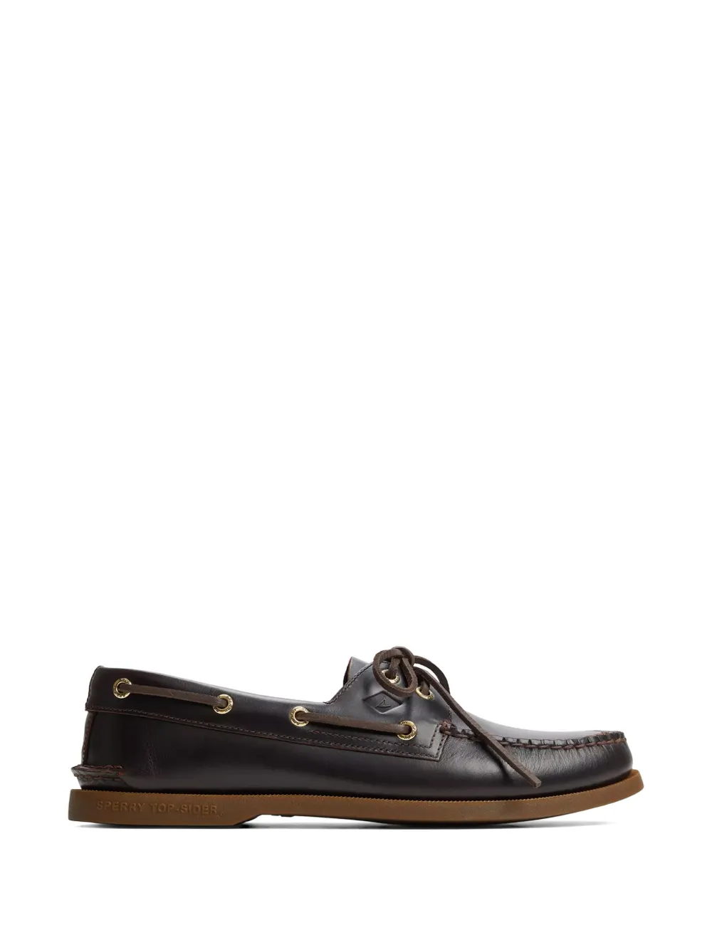 Fortela leather boat shoes - Braun