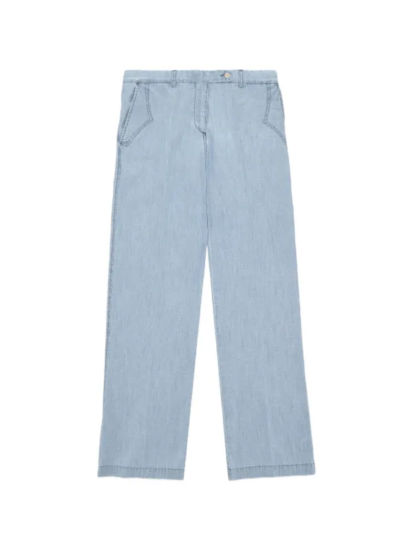 Fortela Jelene Side-pocket Trousers in Blue