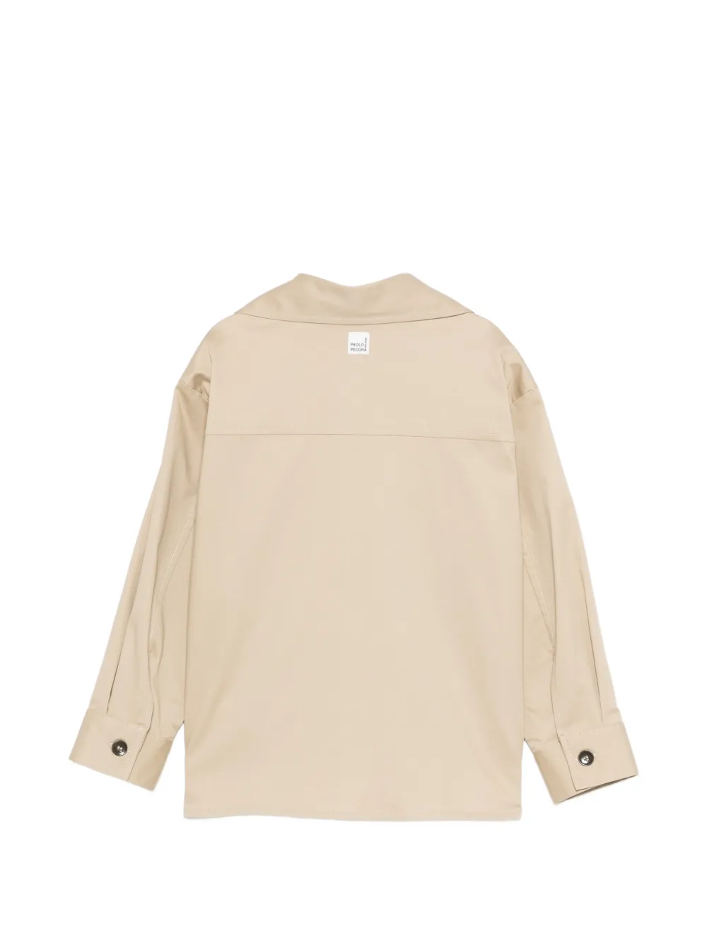 Paolo Pecora Kids Shirtjack met klepzak Beige