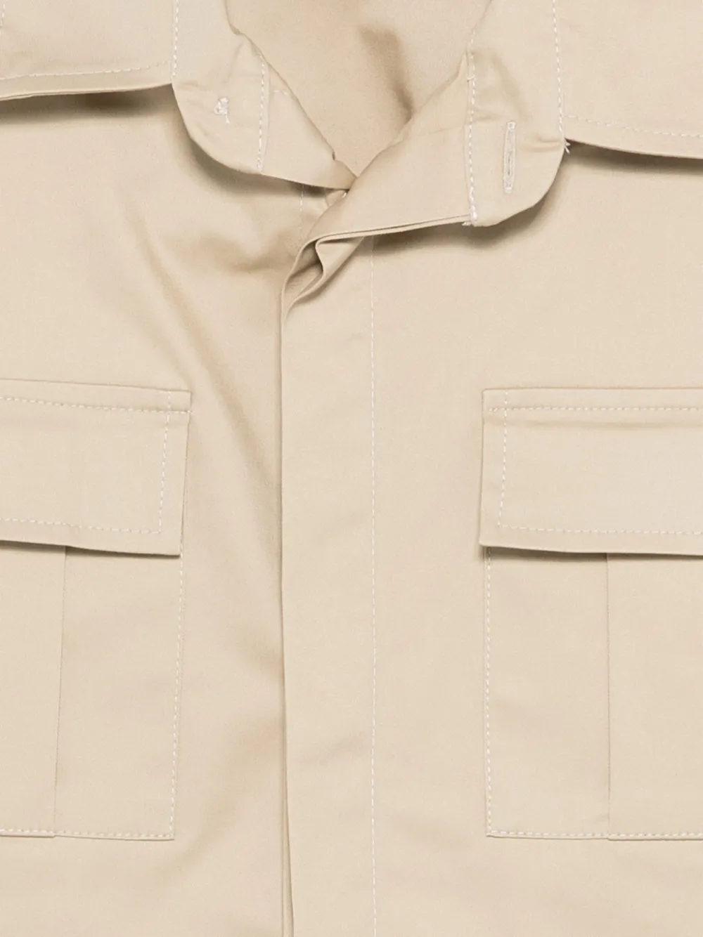 Paolo Pecora Kids Shirtjack met klepzak Beige