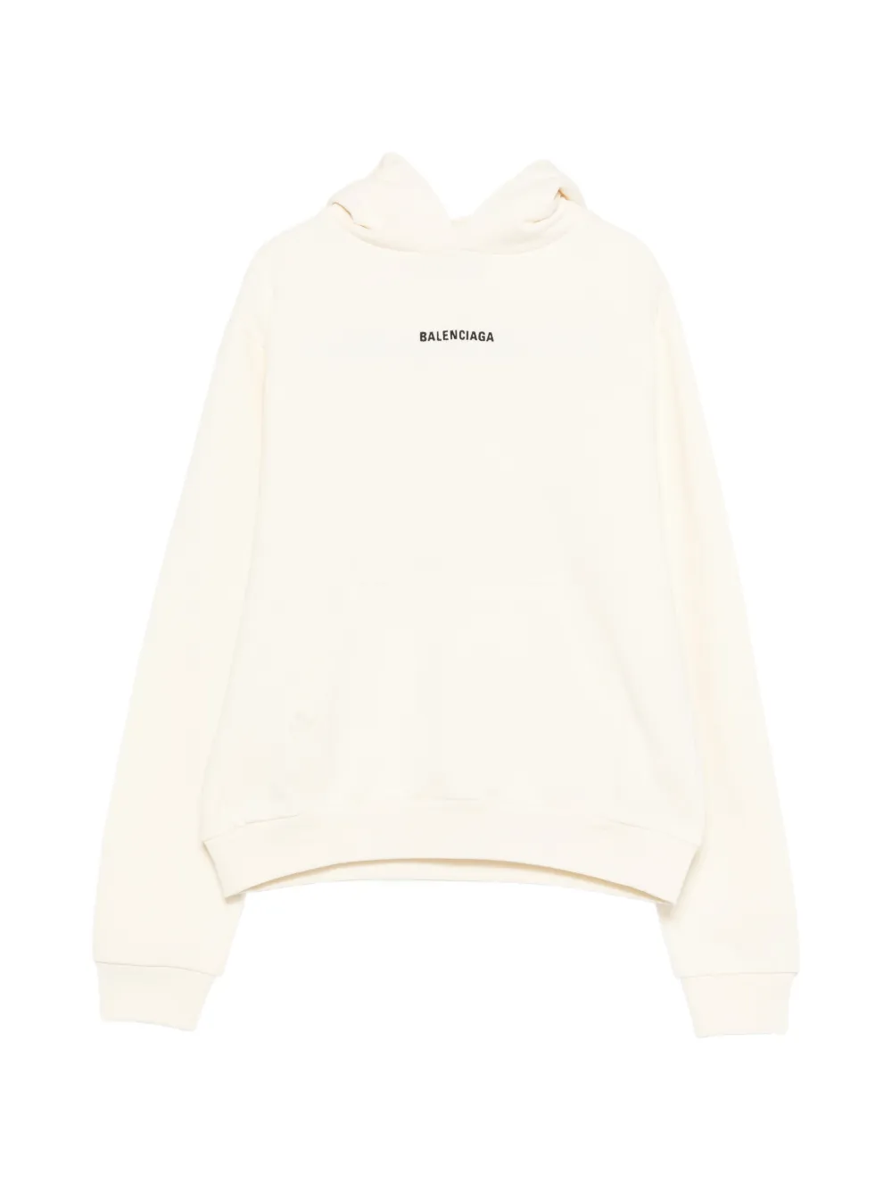 Balenciaga kangaroo-pocket hoodie - Toni neutri