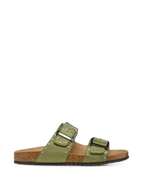 Geox Brionia studded buckle-fastening slides