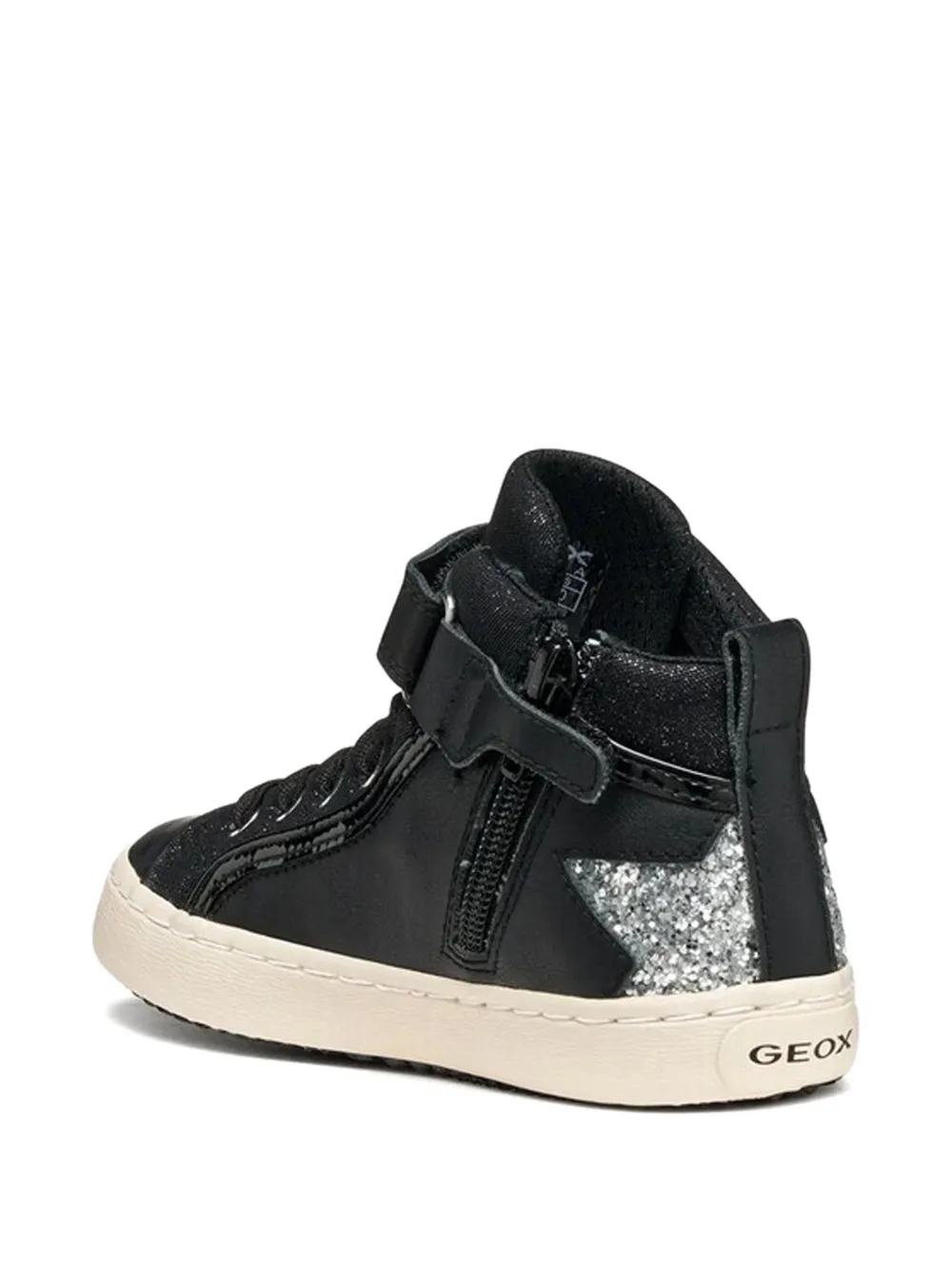 Geox Kids Kalispera high-top sneakers Zwart
