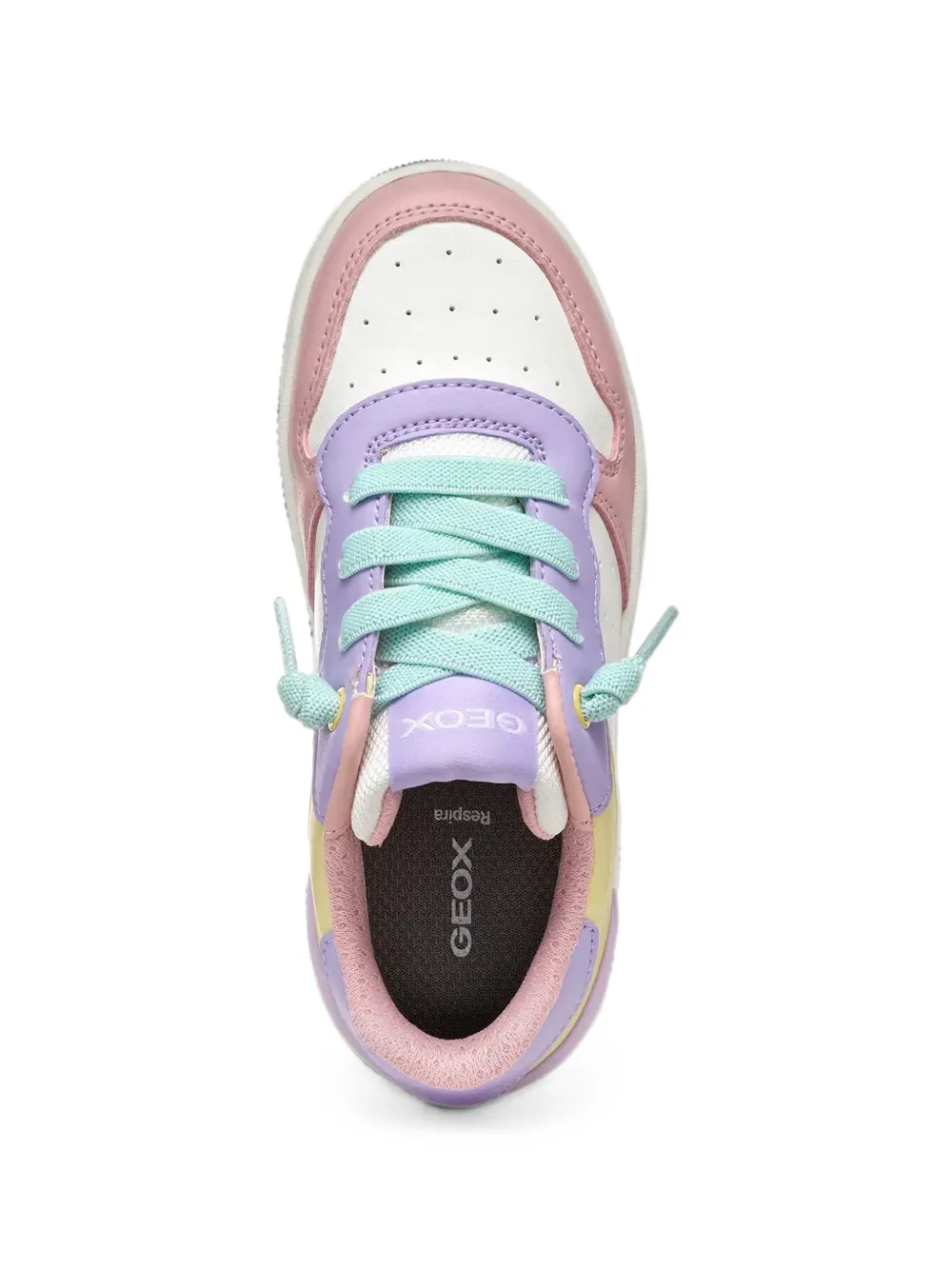 Geox Kids Washiba colour-block sneakers Wit