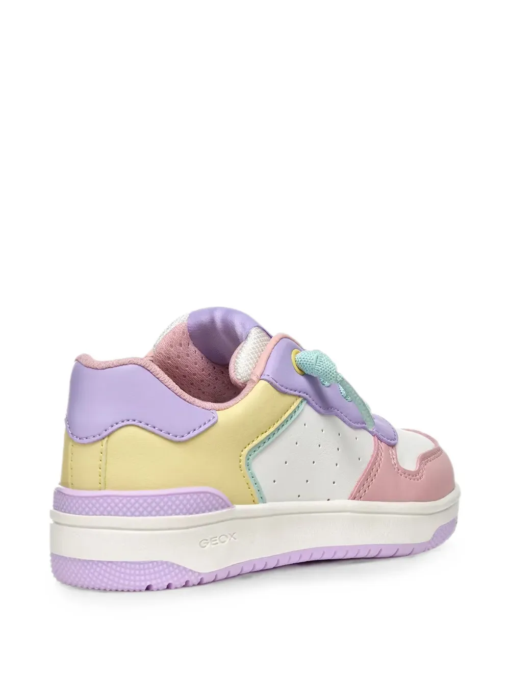 Geox Kids Washiba colour-block sneakers Wit