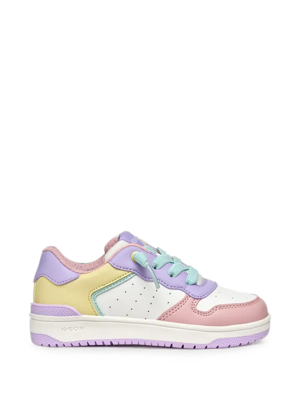 Geox Kids Washiba colour-block sneakers Wit