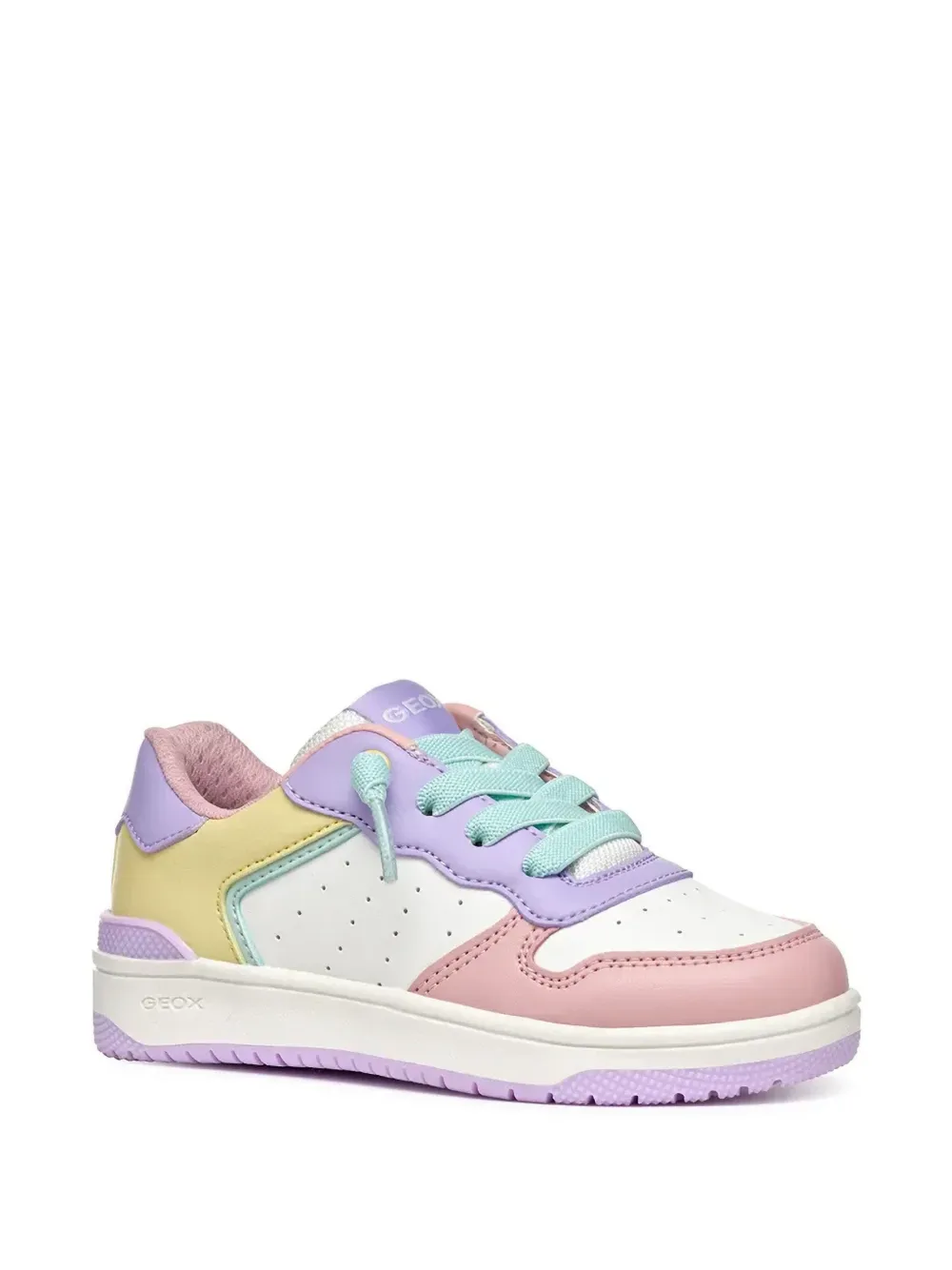 Geox Kids Washiba colour-block sneakers Wit