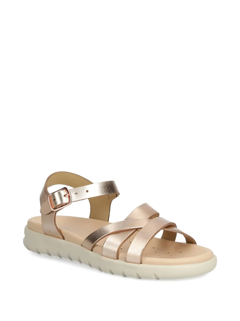Geox Kids metallic strap sandals - Rosa