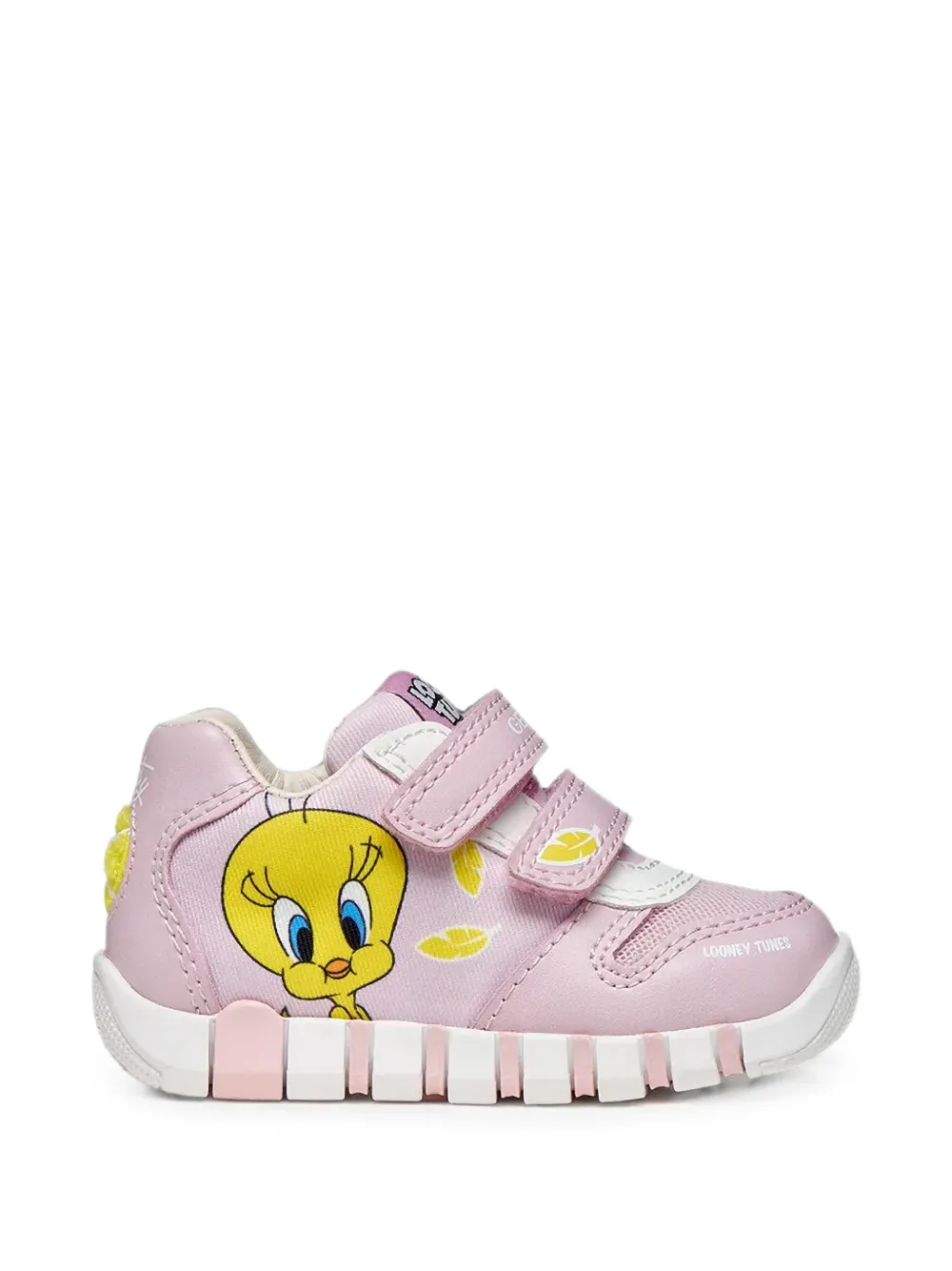 Geox Kids Tweety sneakers met klittenband en print Roze