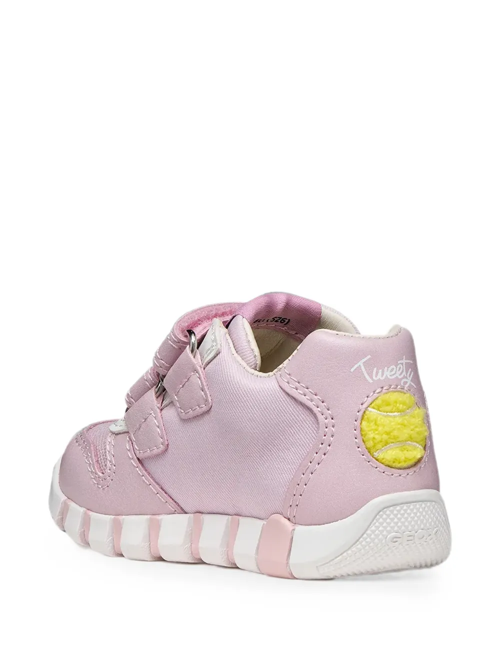 Geox Kids Tweety sneakers met klittenband en print Roze