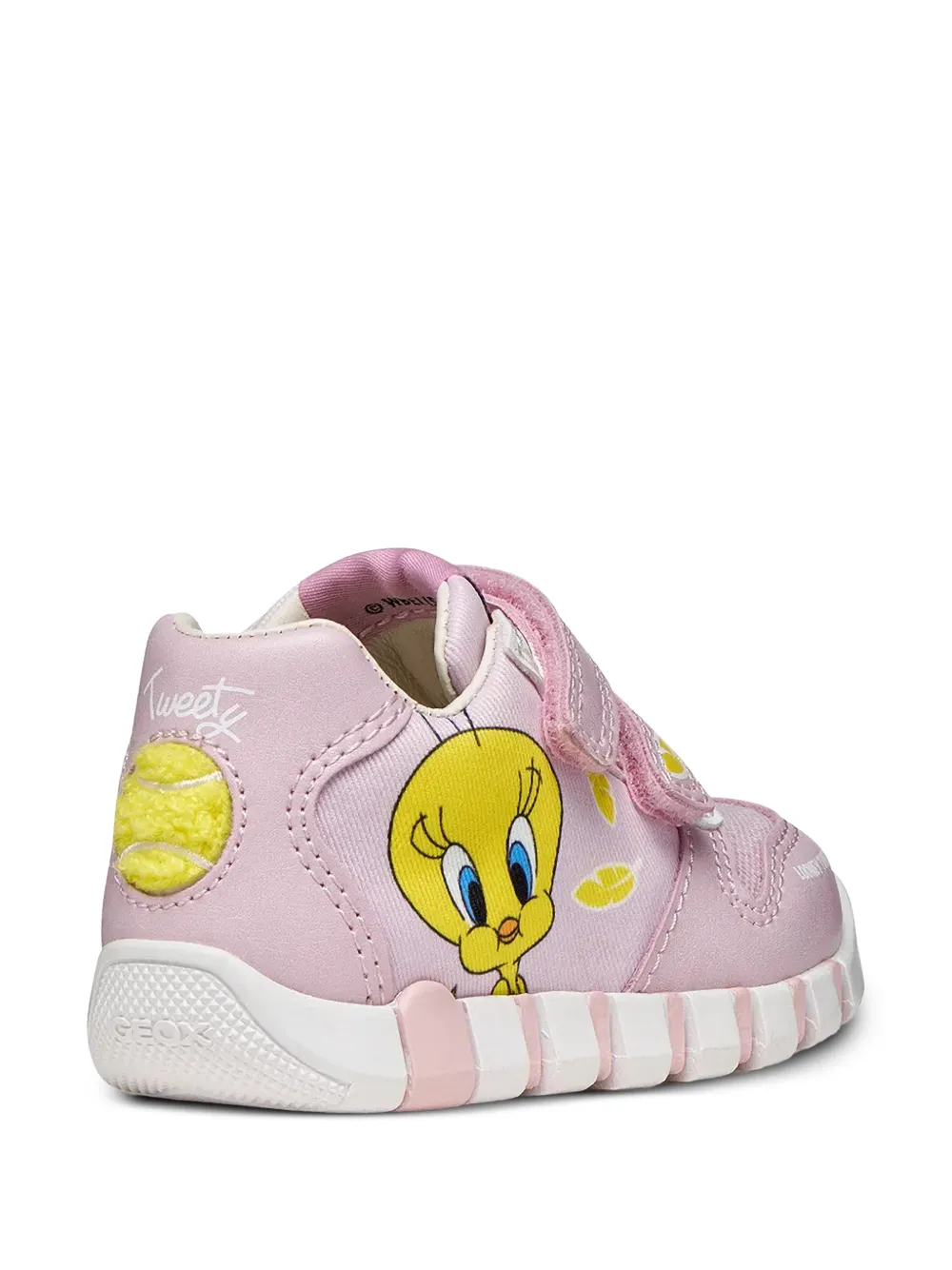 Geox Kids Tweety sneakers met klittenband en print Roze