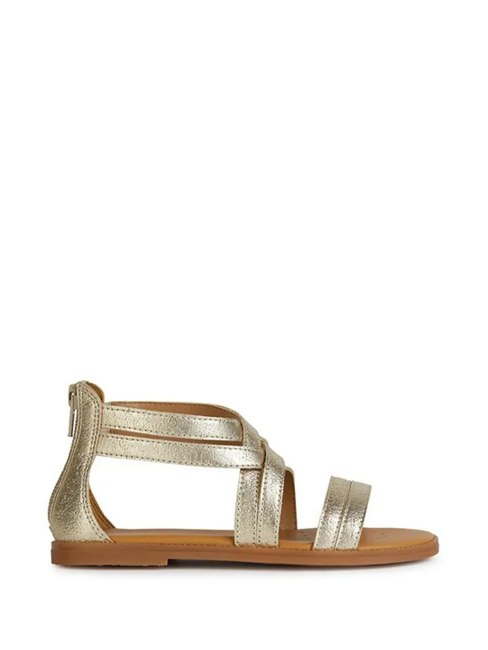Geox Kids Karly sandalen met bandjes en rits Goud