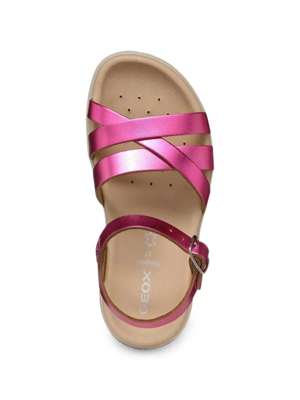 Geox Kids Sandalen met gekruiste bandjes Roze