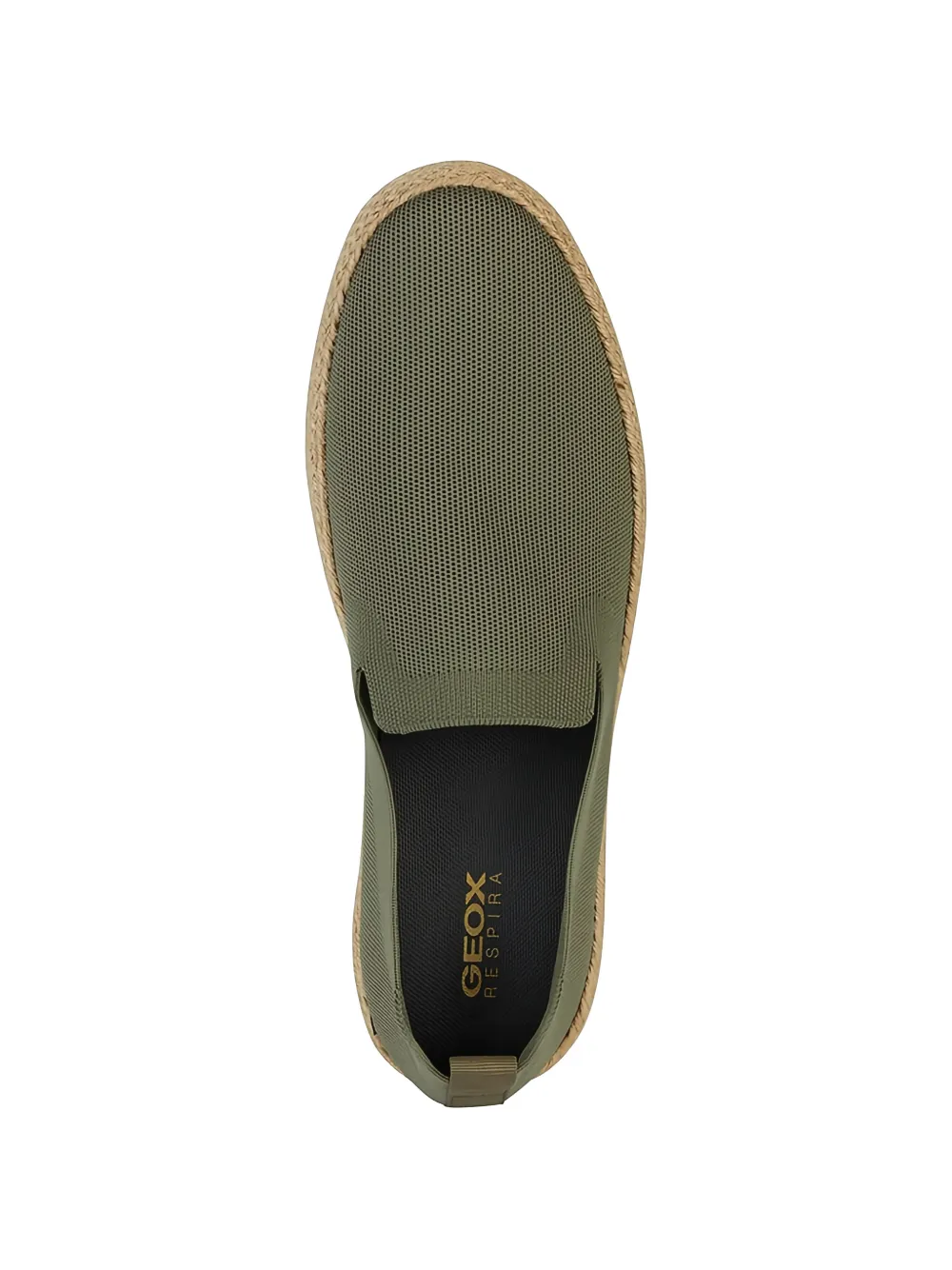 Geox Espadrilles met treklus Groen