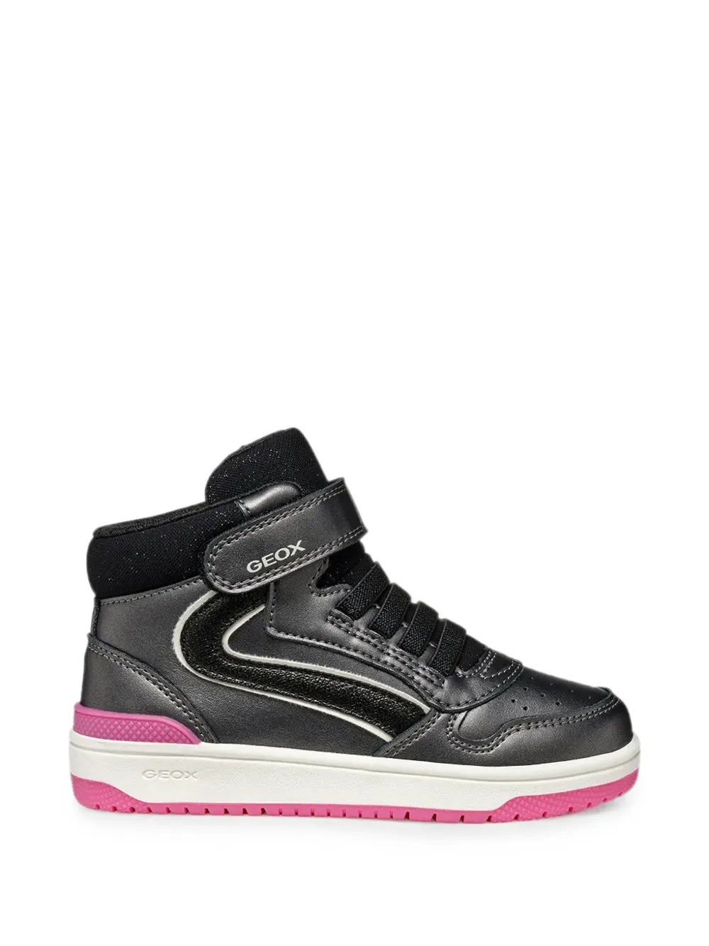 Geox Kids touch-strap sneakers Grijs