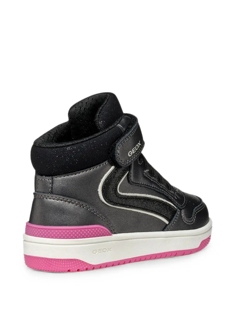 Geox Kids touch-strap sneakers Grijs