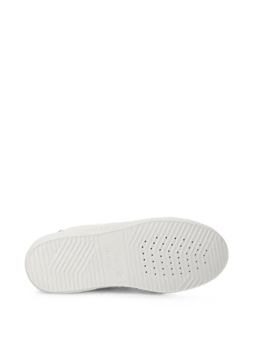 Geox Kids Nettuno sneakers met rits en geperforeerde details Wit