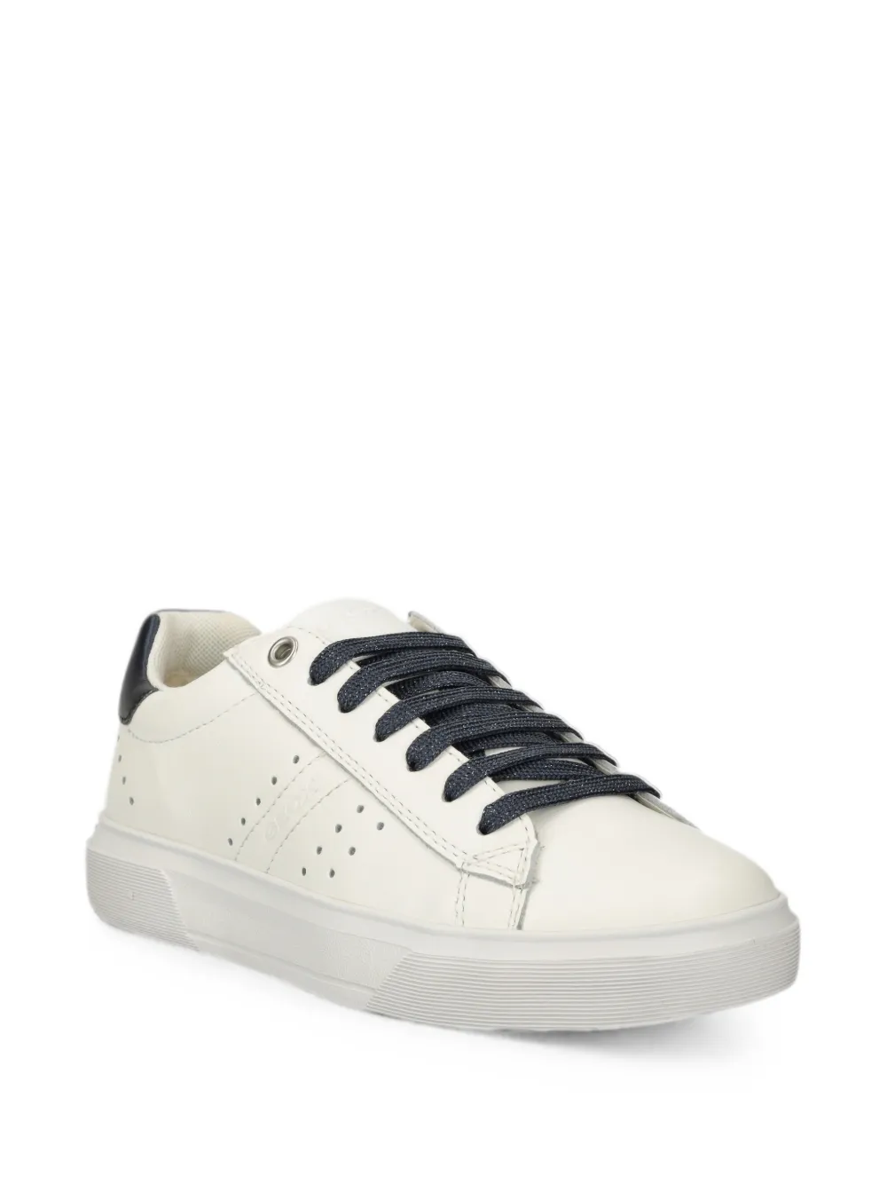 Geox Kids Nettuno perforated side-zip sneakers - Weiß
