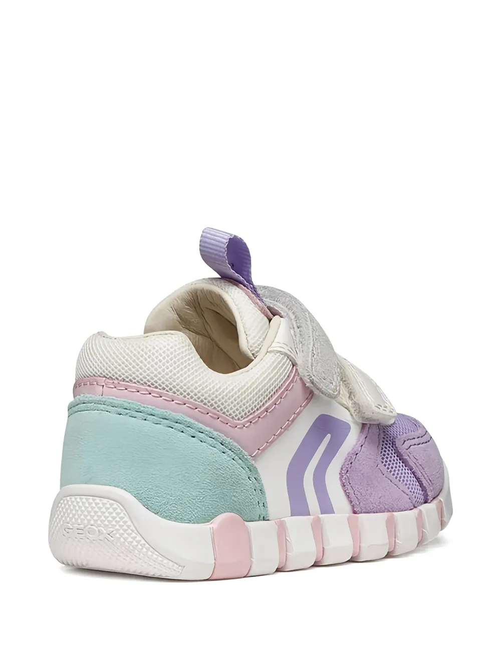 Geox Kids Iupidoo strap detail sneakers Paars