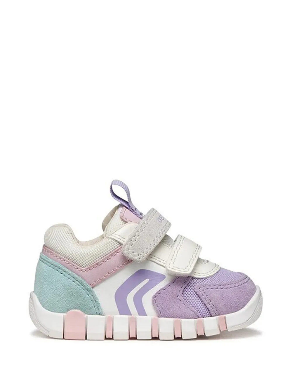 Geox Kids Iupidoo strap detail sneakers Paars
