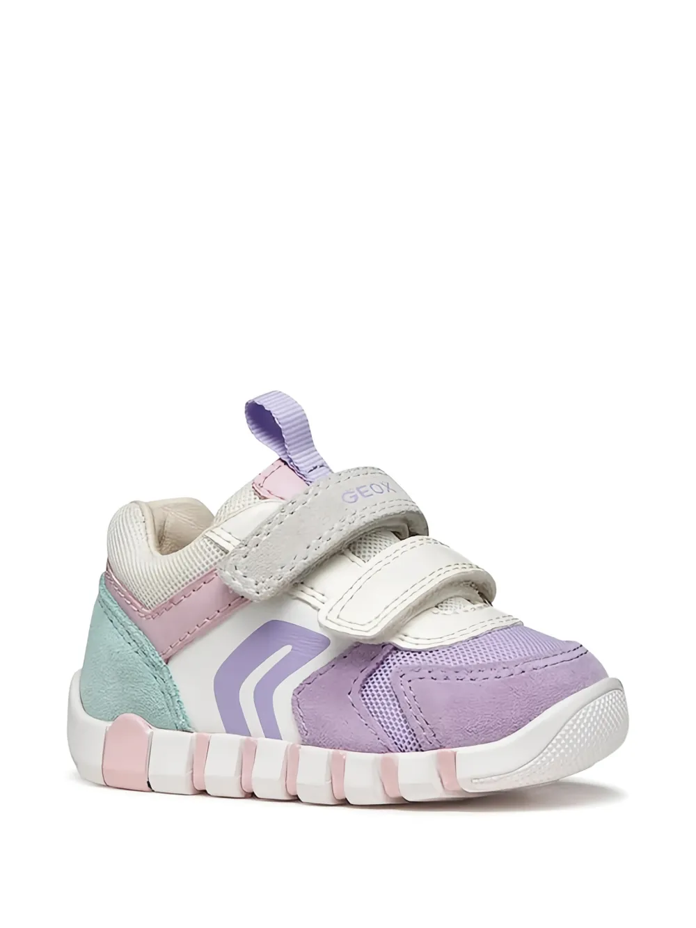 Geox Kids Iupidoo strap detail sneakers Paars