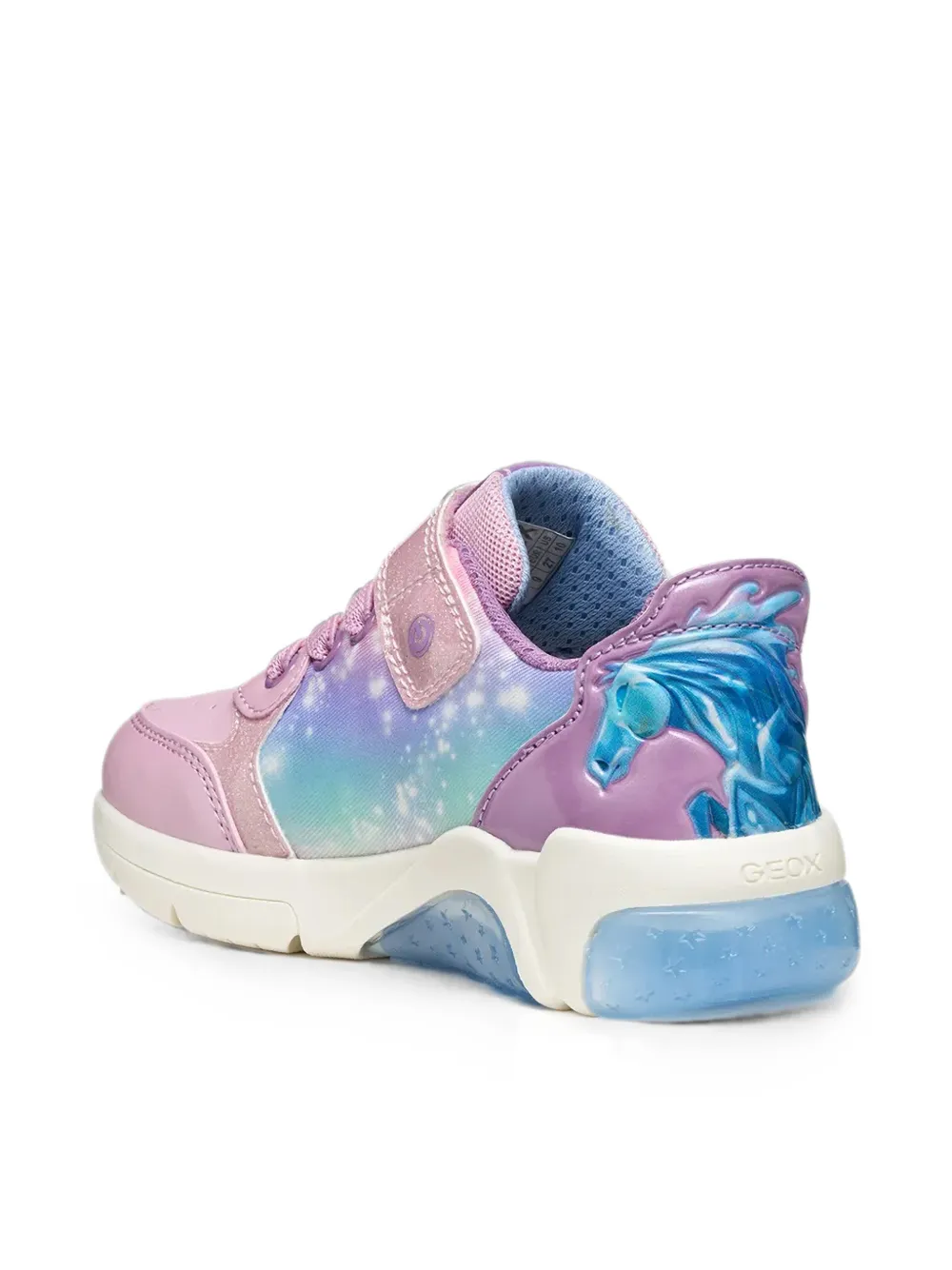Geox Kids x Disney character-print touch-strap sneakers Roze