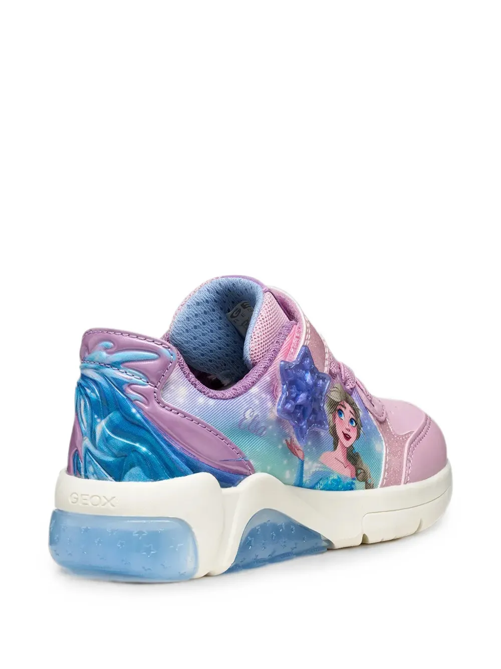 Geox Kids x Disney character-print touch-strap sneakers Roze