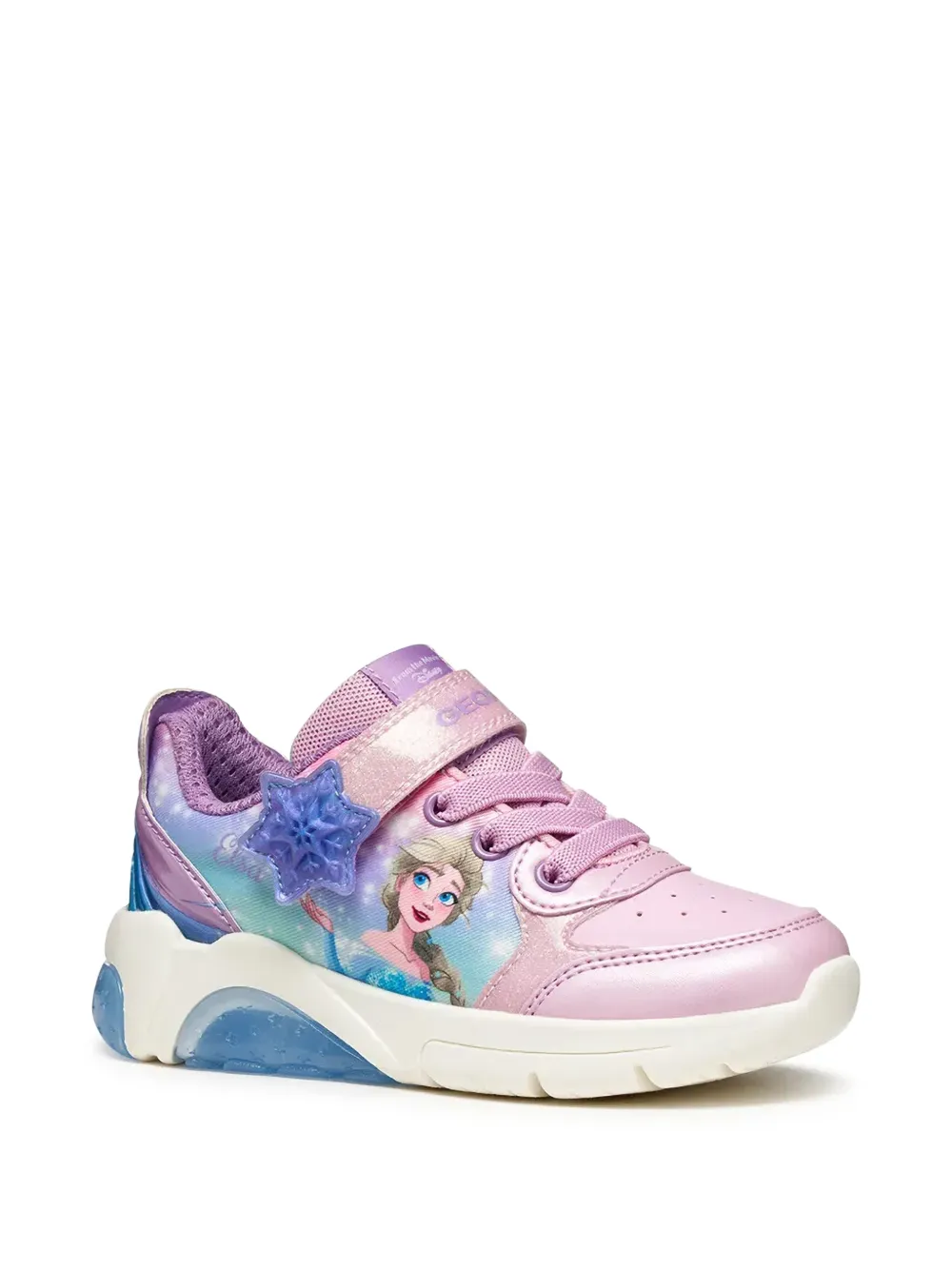 Geox Kids x Disney character-print touch-strap sneakers Roze