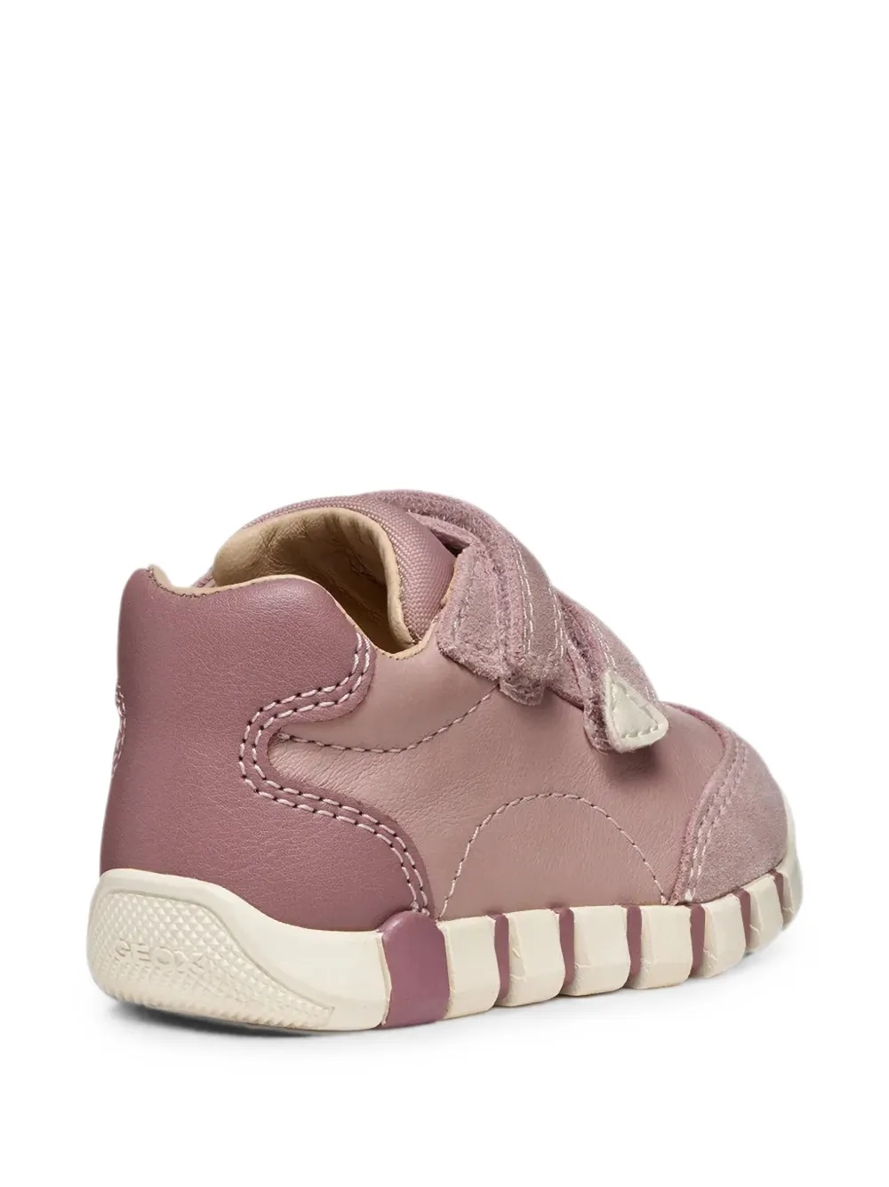 Geox Kids Iupidoo touch-strap panelled sneakers Roze
