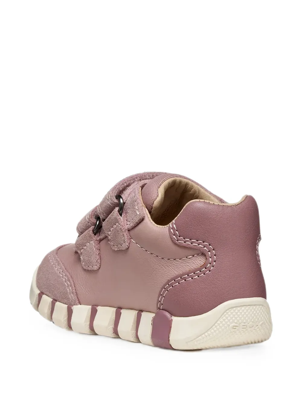 Geox Kids Iupidoo touch-strap panelled sneakers Roze