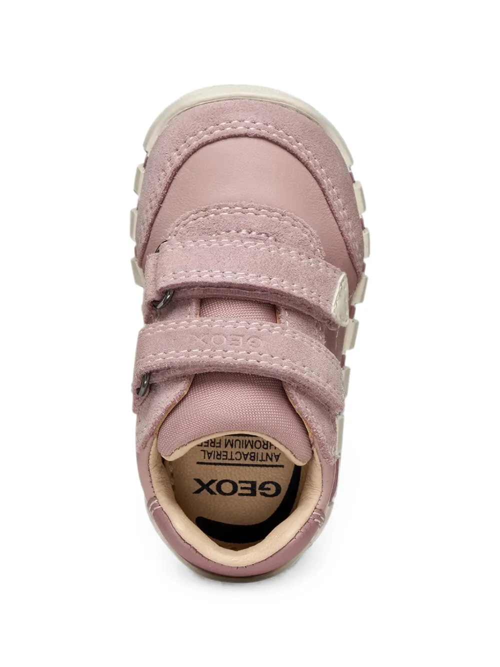 Geox Kids Iupidoo touch-strap panelled sneakers Roze