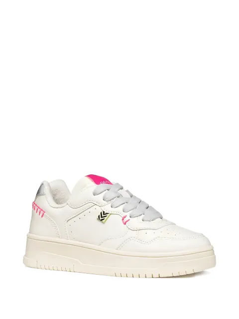 Geox Kids Lestrella perforated contrast-stitch sneakers