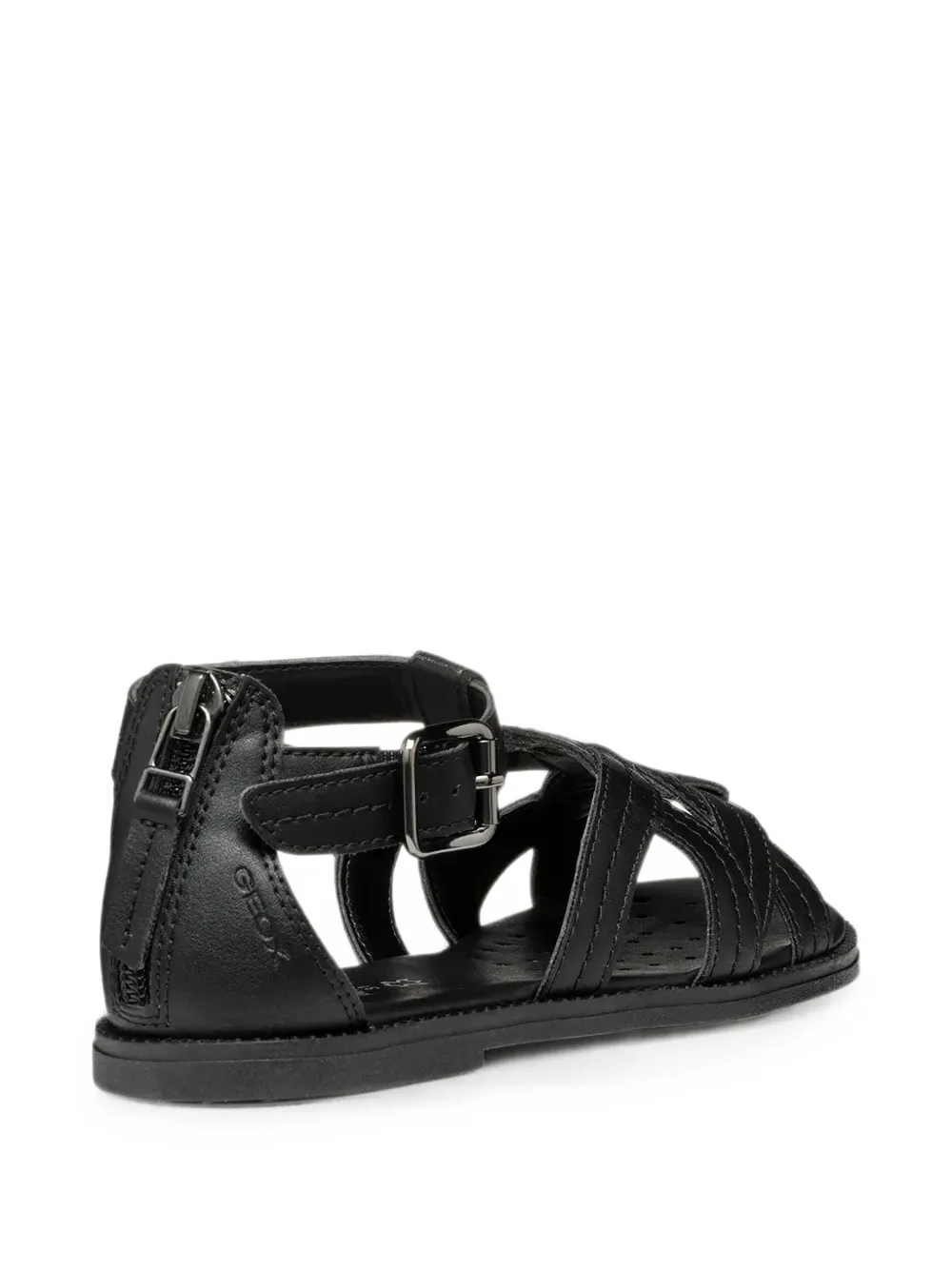Geox Kids Karly cage-style buckled sandals Zwart