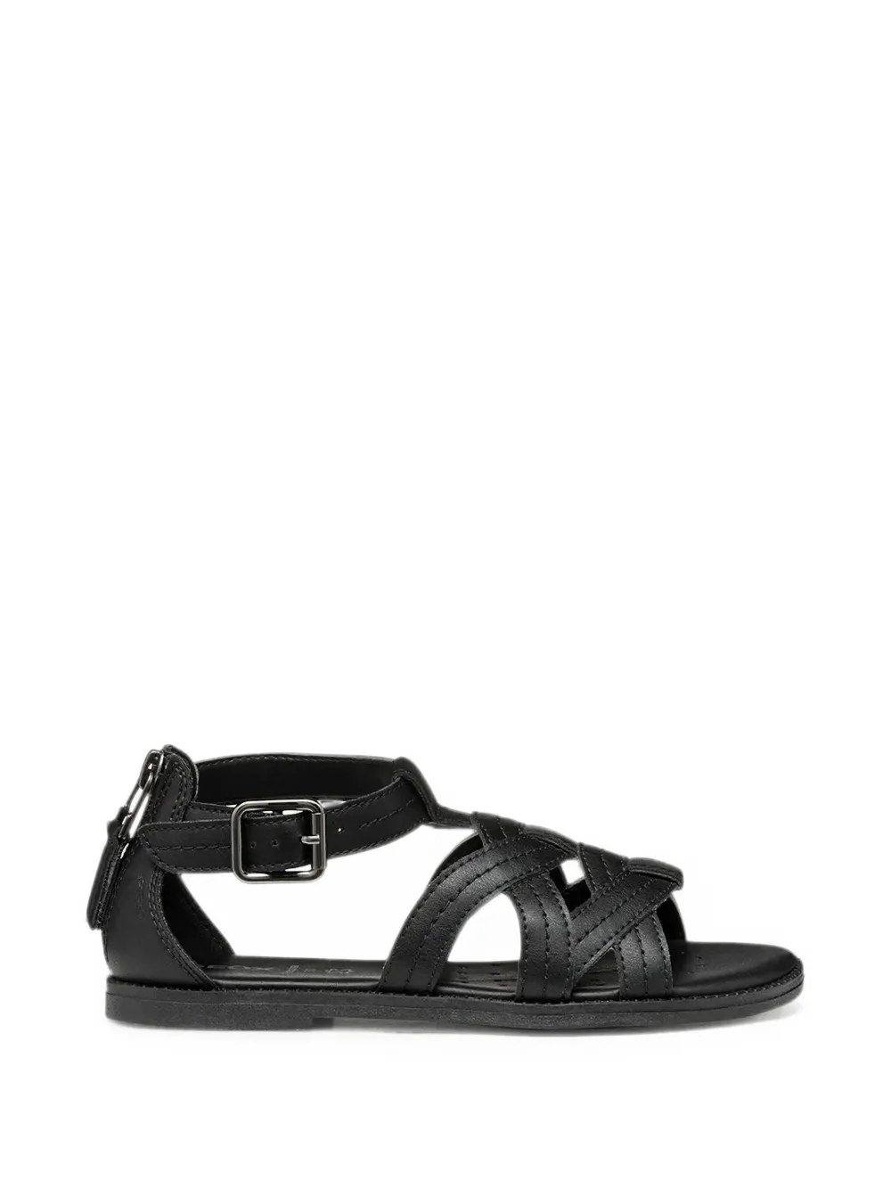 Geox Kids Karly cage-style buckled sandals Zwart